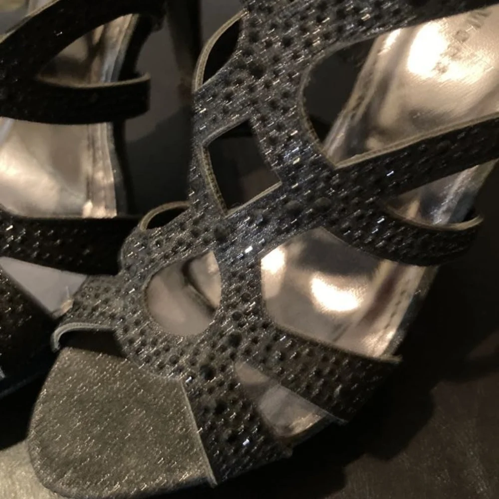 TOP Mod Glitter High Heels - Black